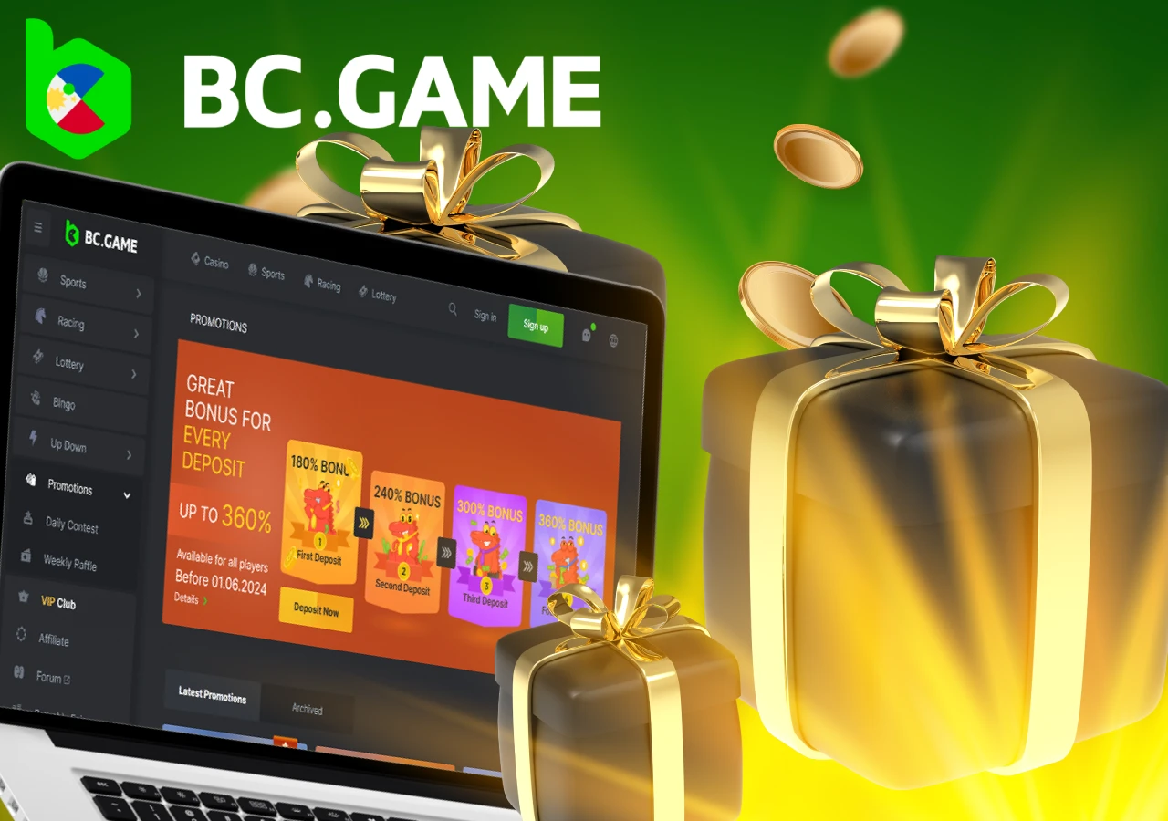 Bonus offers for BC.Game users