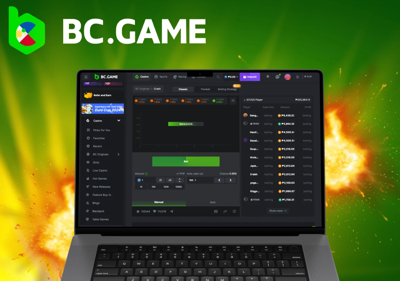 Features of BC Game casino game